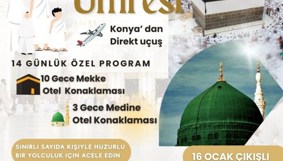 SÖMESTRE DÖNEMİNE ÖZEL 14 GÜNLÜK UMRE PROGRAMI